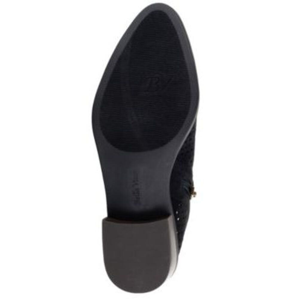 BELLA VITA Womens Black Padded Ashlyn Ii Almond Toe Block Heel Shootie 7.5 W - Picture 4 of 4